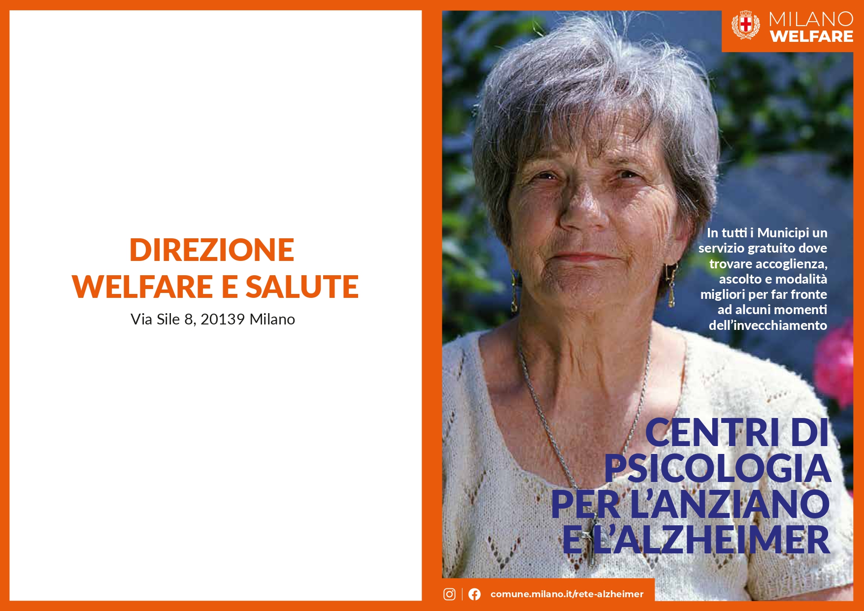 Aggiornamento CPAA Centri Psicologia Anziano e Alzheimer COMUNE DI MILANO - WELFARE E SALUTE